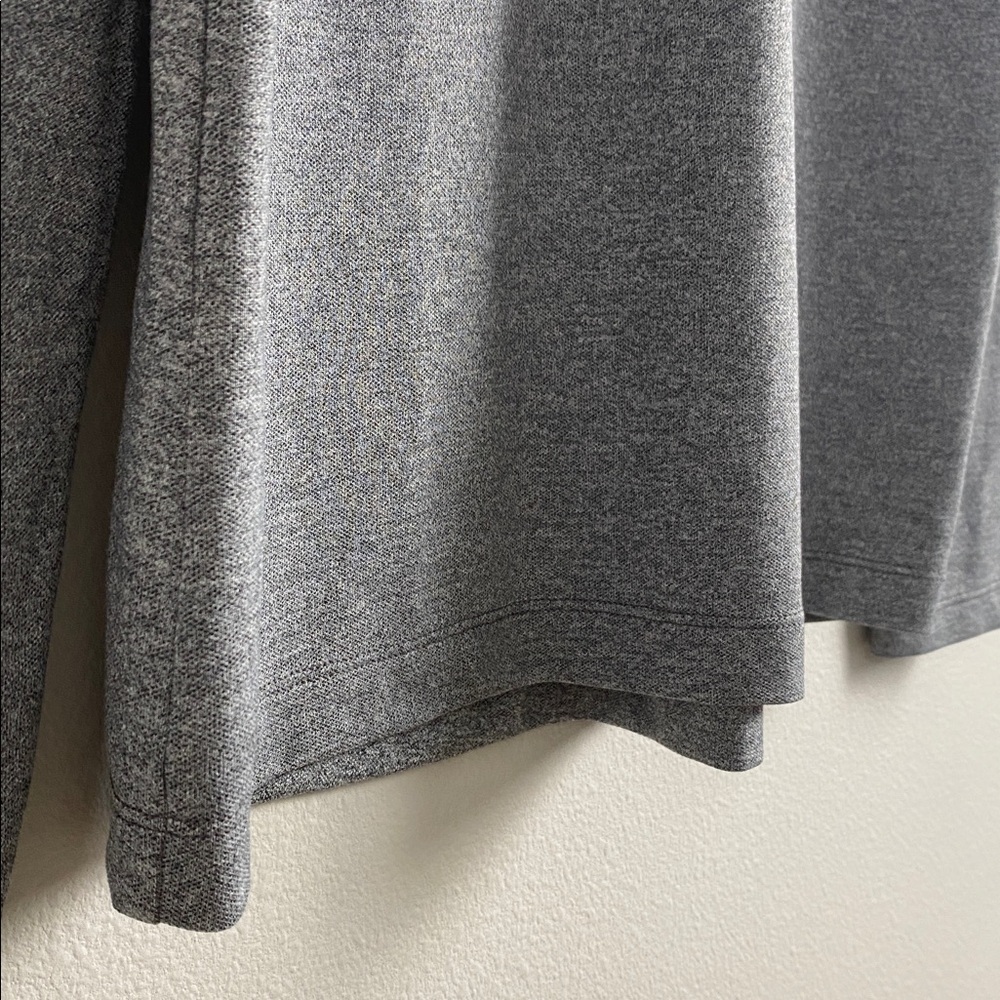 Lululemon Evolution Pique Long Sleeve Polo Shirt | Heathered Black - Picture 12 of 14